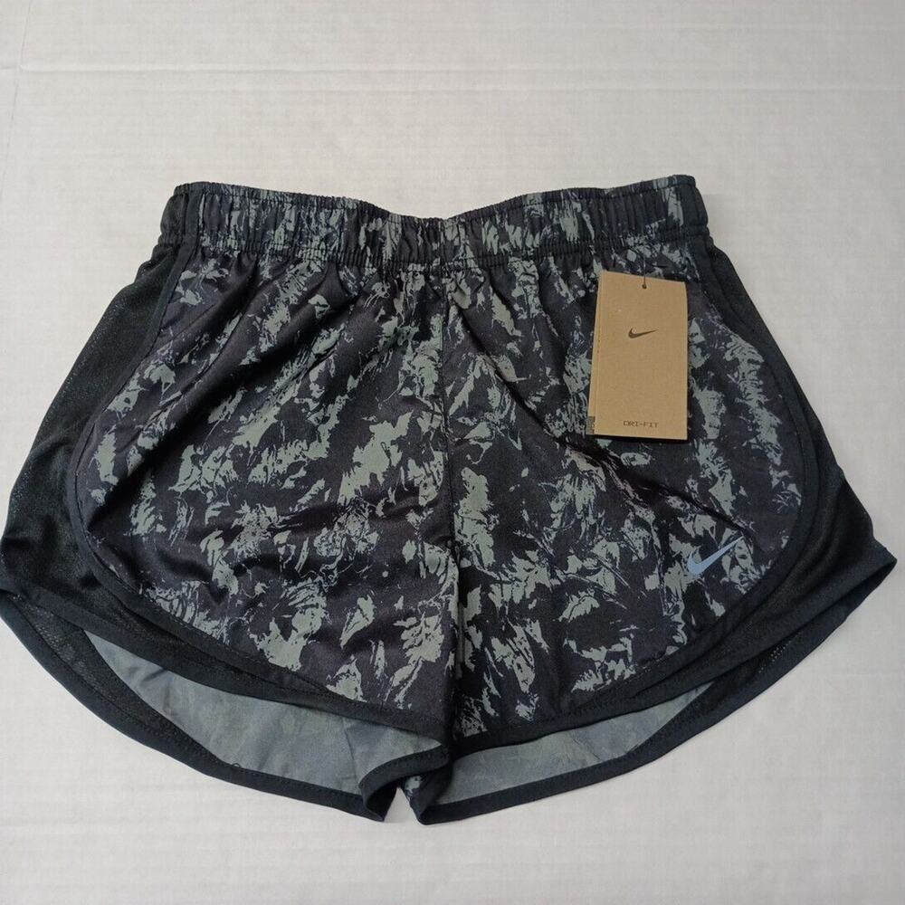 Nike One Tempo Running Shorts Women's S Small Black Printed Dri-FIT FZ3482-010